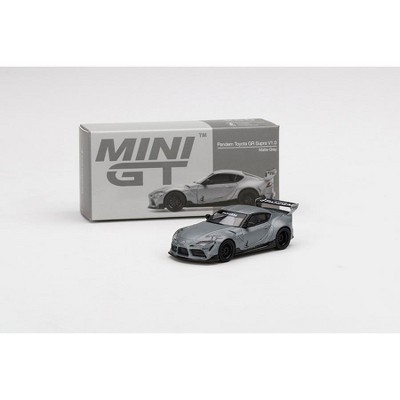 Toyota Pandem GR Supra V1.0 Matt Gray Met. Limited Edition to 2400 pcs Worldwide 1/64 Diecast Model Car by True Scale Miniatures