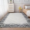 Machine Washable Area Rug, Modern Bordered, Stain Resistant, Non-Slip, Minimalist Accent Rug, Farmhouse Floor Cover, Dining - 2 of 4