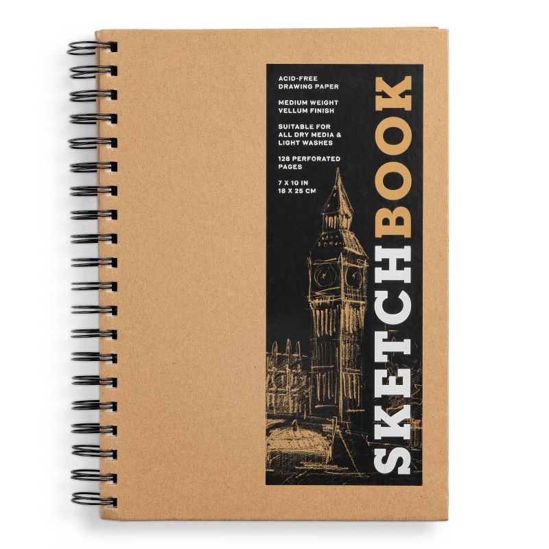 Sketchbook (Basic Medium Spiral Kraft) - (Union Square & Co. Sketchbooks) by  Union Square & Co (Hardcover), 4 of 5