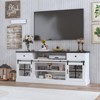 75‘’ Farmhouse TV Stand, Media Console Table with 2 Drawers - 4 of 4