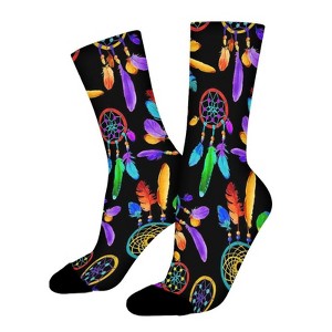 Dream Catchers Women Printed Crew Socks Funny Funky Socks Soft Polyester Novelty Gifts for Artists Men - 1 of 1