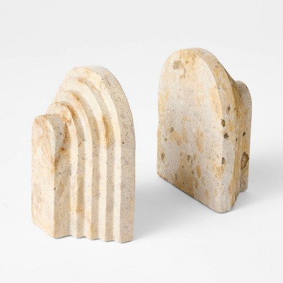 Set of 2 Marble Tiered Bookends - Threshold™ designed with Studio McGee