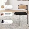 Infurnic Accent Chairs, Modern Upholstered Chairs Set with Sturdy Legs, for Kitchen and Dining Room, 2PCS, Black, 20.5"*20.5"*30" - 4 of 4