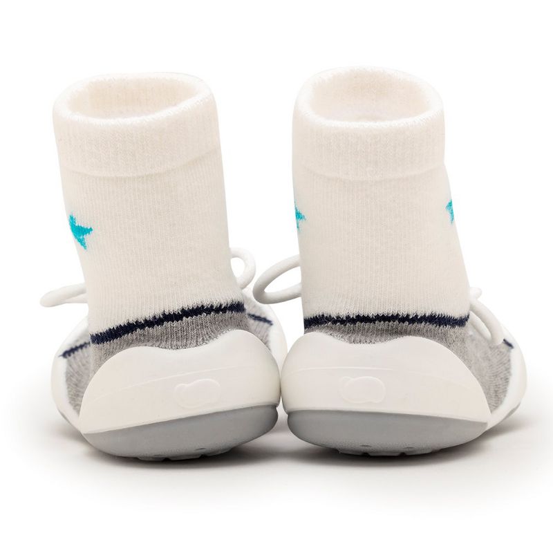 Komuello Baby Boy First Walk Sock Shoes String Grey, 5 of 10