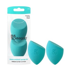 Real Techniques Miracle Airblend Makeup Sponge - 2ct - 1 of 4