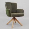 Art Leon Fabric Upholstered Swivel Home Office Desk Chair - 2 of 2