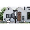 Balchier 1-Light Matte Black Outdoor Post Lantern - 3 of 4