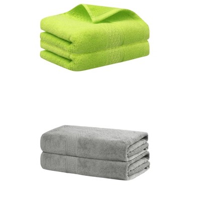REGALWOVEN Cotton Bath Hands Towel Sets For Bathroom, Gym, SPA 2 Pack