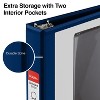 Staples Standard 1" 3-Ring View Binder Blue (26433-CC) 82638 - 4 of 4