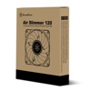 SilverStone Technology   Air Slimmer 120 120x120x15.6mm Black Frame Black Blade FDB bearing 4pin PWM connector 1800RPM - 2 of 4