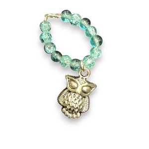 Michelle Marie Boutique's  Crystal Stretch Ring with Assorted Pewter Charms - 1 of 4
