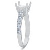 Pompeii3 Diamond Semi Mount 14k White Gold Engagement Setting - 3 of 4