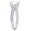 Pompeii3 Diamond Semi Mount 14k White Gold Engagement Setting - image 3 of 4