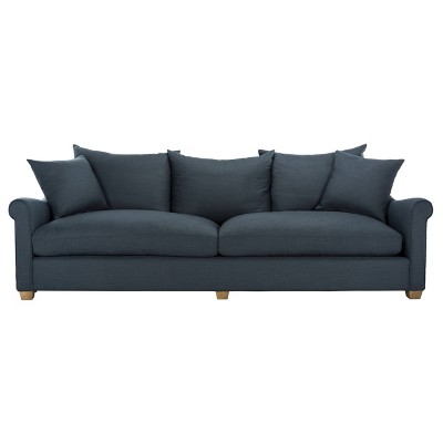 Fraiser Linen Sofa Navy - Safavieh