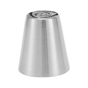 Unique Bargains Piping Tip 304 Stainless Steel Silver Tone 0.98"x1.46"x1.65" 1 Pcs - 1 of 3