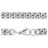 Men's West Coast Jewelry Stainless Steel Beveled Cuban Link Chain (6.4mm)