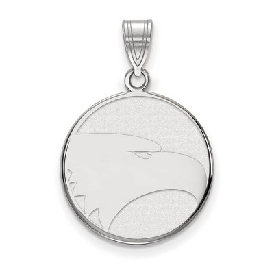 Black Bow Jewelry 10k White Gold Georgia Southern Eagles NCAA Large Pendant