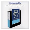 Avery Durable View Binder with DuraHinge and EZD Rings, 3 Rings, 3" Capacity, 11 x 8.5, Black, (9700) - 4 of 4