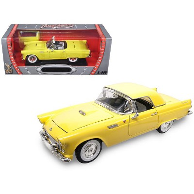 1955 Ford Thunderbird Yellow 1/18 Diecast Model Car by Road Signature