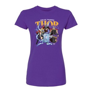 Women's - Marvel - Thor God of Thunder Fitted Graphic T-Shirt - 1 of 2