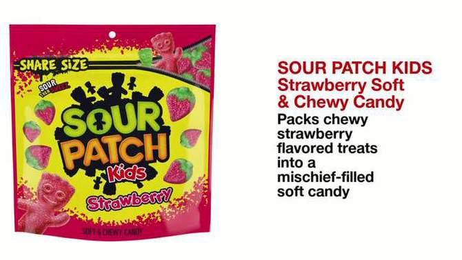 Sour Patch Kids Strawberry Soft &#38; Chewy Candy - 12oz, 2 of 13, play video