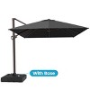 Crestlive Products 10'x 13' Patio Offset Cantilever Umbrella High-strength Aluminum Pole with 360°Rotation 5 Heights Adjustable Umbrella - 2 of 4