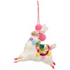 Northlight Plush Llama with Rainbow Saddle Christmas Ornament - 7.5" - 3 of 4