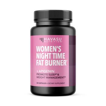 Women's Night Time Fat Burner + Apigenin Capsules, Havasu Nutrition, 60ct