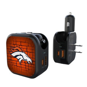 NFL AFC Teams Brick Wall 18-Watt 2 in 1 USB A/C Charger - 1 of 3