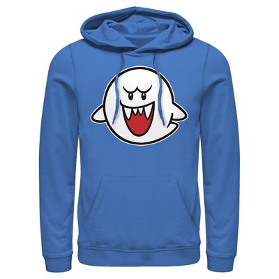 Men's Nintendo Mario Boo Ghost Pull Over Hoodie