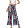 Clearlove Women's Wide Leg Pants Casual Palazzo Summer Flowy Pants Elastic High Waist Lounge Drawstring - 2 of 4