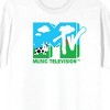 MTV Cow In Field Logo Adult White Crew Neck Short Sleeve T-shirt - 2 of 3