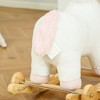 Whisen Kids’ Plush Rocking and Rolling Unicorn Ride-On with Grip Handle, Pedal, Riding Rocker Toy for 3-6 Years Old - White - 3 of 4