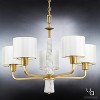 Urban Ambiance Luxury Cosmopolitan Chandelier,  21-1/2"H x 27"W,  Palladian Gold Finish, UHP2631 - 3 of 4