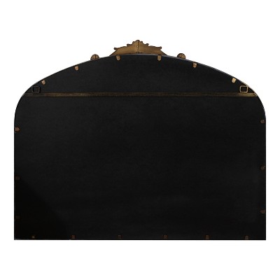 Arendahl Traditional Bronze Arch Wall Mirror with Ornate Crown