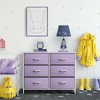 Sorbus 6 Drawers Dresser- Storage Unit with Steel Frame, Wood Top, Fabric Bins - for Bedroom, Closet, Office and more - 2 of 4