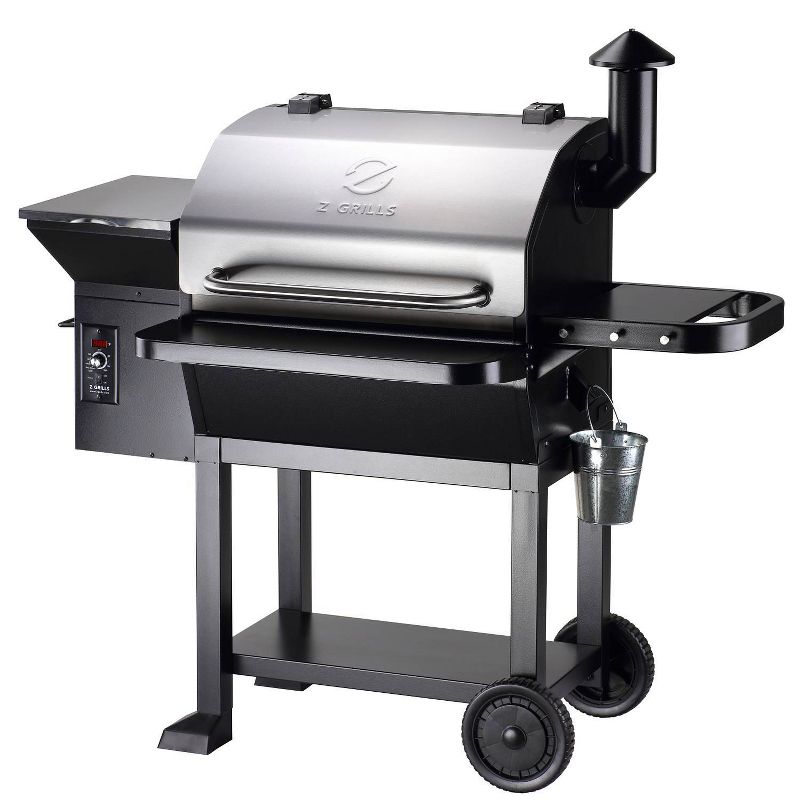 ZPG-10002B2E Wood Pellet Grill BBQ Smoker Digital Control with Cover - Silver - Z Grills, 4 of 10