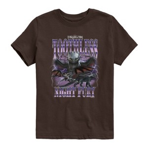 Boys' - How To Train Your Dragon - Toothless Collage Short Sleeve Graphic T-Shirt - 1 of 3