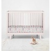 Bacati - Jungle Safari Print Lilac/Coral 100 percent Cotton Muslin Universal Baby US Standard Crib or Toddler Bed Fitted Sheet - 4 of 4