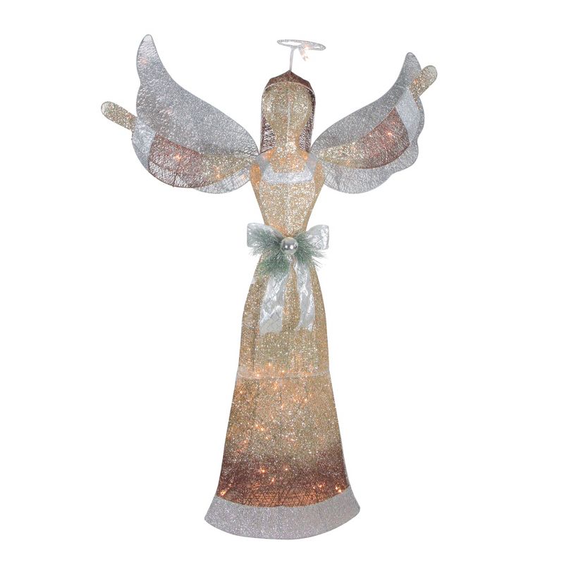 Northlight 4.5' Lighted and Glittered Angel Outdoor Christmas Yard Art, 1 of 4