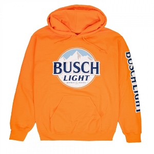 Mens Busch Light Hunter Orange Hoodie - 1 of 4