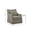 NicBex Polyester Swivel Accent Chair,Upholstered Swivel Living Room Chairs with Mid-Height Back and Skirt Hem,Accent Chairs for Living Room - 3 of 4