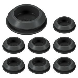 Unique Bargains Silicone Durable Waterproof Shock Absorption Mechanical Fasteners Black - 1 of 4