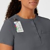 Wink RENEW Women's Mandarin Collar Tuck-In Scrub Top, 5X. - 3 of 4
