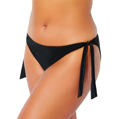 Swimsuits for All Women's Plus Size Side Tie Swim Brief