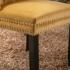 Okak Farmhouse Upholstered Dining Chairs Set of 2, Solid Wood Leg Nailhead Trim, Comfy Velvet Tufted Accent Side Chairs for Dining Table - 3 of 4