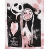Womens Nightmare Before Christmas Jack and Sally Portrait Boyfriend T-Shirt Adult - 2 of 4
