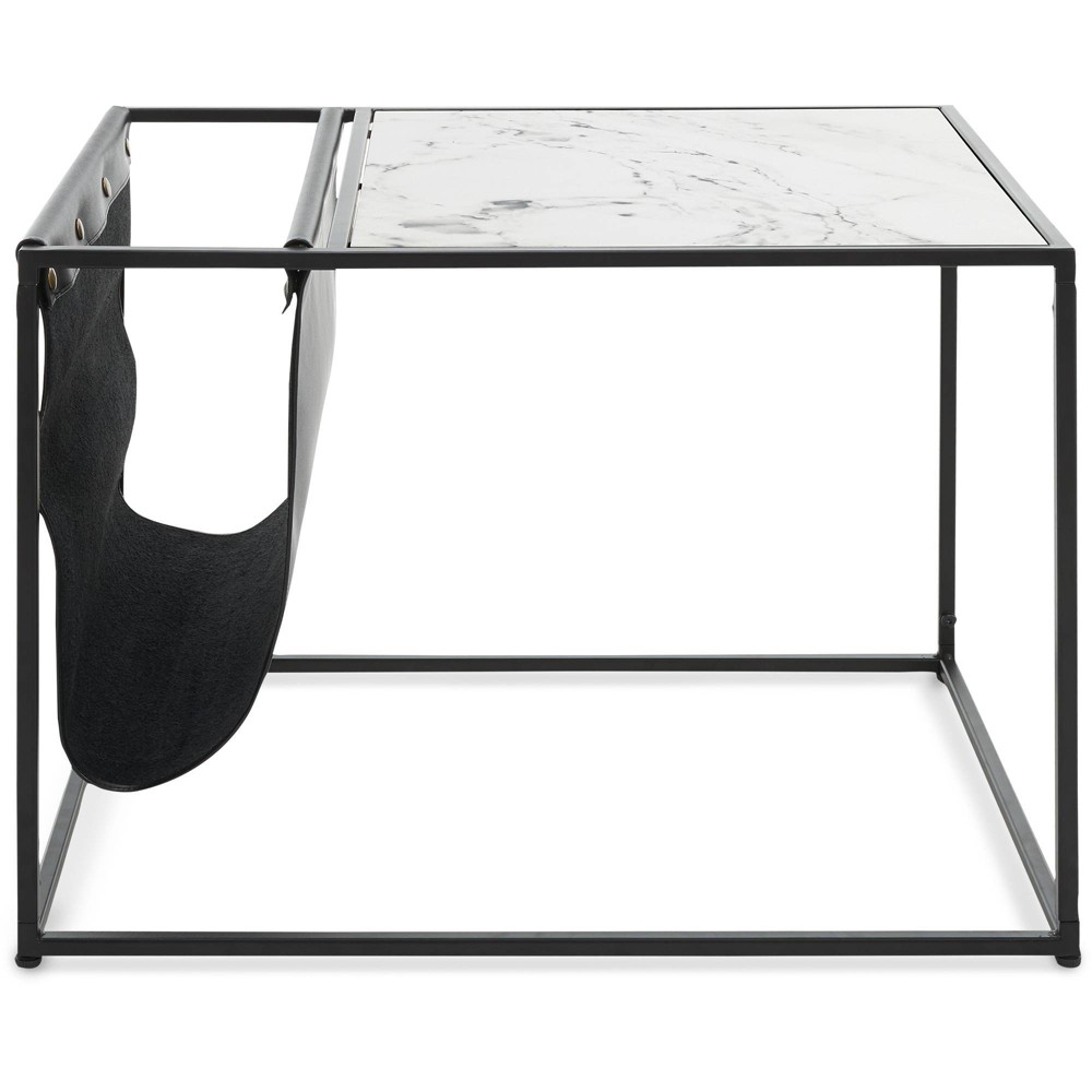 Photos - Coffee Table Wilson Magazine Storage End Table White - ClickDecor