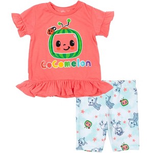 CoComelon JJ Baby Girls T-Shirt and Shorts Outfit Set Infant - 1 of 4