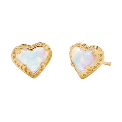 NEW KENDRA SCOTT Lillia Butterfly Stud Earrings in Gold and Dichroic store Glass